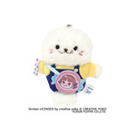 ペコちゃん×しろたん　POP UPショップ限定「しろたんぽてぽてマスコットキーホルダー（ペコちゃんになったしろたん）」