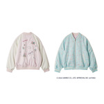 【リトルツインスターズ（キキ＆ララ）】リバーシブルサテン刺繍スカジャン