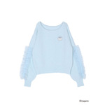 【ちいかわ/dazzlin specialcollection】フリルスリーブニットプルオーバー