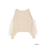 【ちいかわ/dazzlin　specialcollection】フリルスリーブニットプルオーバー