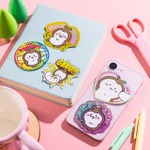 『カブトムシのスマホに貼れるホログラムステッカー』