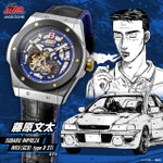 『頭文字(イニシャル)Ｄ』連載30周年記念コラボレーションウォッチ 藤原文太 SUBARU IMPREZA WRX(GC8) type R STi モデル 自動巻