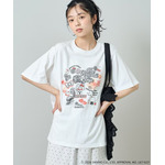 “HELLO KITTY”コラージュ プリントTシャツ　¥5,995 tax in