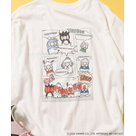 ”CINNAMOROLL” 目隠し コミック柄 プリントTシャツ　￥5,995 tax in