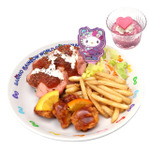 ハローキティのMonster color☆オレンジチキン＆ローストビーフプレート～カップゼリーセット～