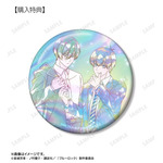 描き下ろし 潔&凛 モーニングルーティンver. Ani-Art KAWAII label 75mmオーロラ缶バッジ AMNIBUS限定特典