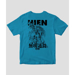 三面拳 飛燕 Tシャツ（バックプリント）（turquoise blue）