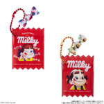 ミルキーまんまるビスケット ミニチュアマスコット&ミニポーチつき