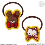 ハローキティ×くまのがっこうの可愛いぬいゴムが登場♪ チョコボーロのおまけ付きで27年3月発売！ 画像