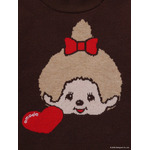 【Monchhichi×EMODA】ジャガードハイネッククロップニット
