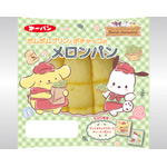 ポムポムプリンとポチャッコのメロンパン
