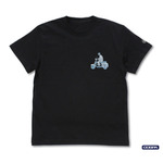 『銀魂』銀さんとバイク ワンポイント刺繍Tシャツ（BLACK）