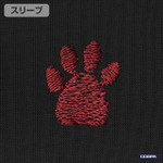 『銀魂』定春 ワンポイント刺繍Tシャツ（BLACK）部分アップ