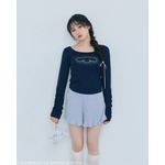 ラメプリントミニＴシャツ