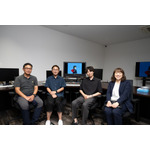 写真左より、タイミング 高橋守朗、カラリスト 関口正人、監督 小出卓史氏(株式会社キネマシトラス)、コーディネーター 鈴木基子