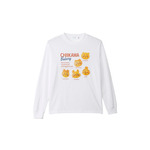 長袖Tシャツ　メニュー　ホワイト（M/L)