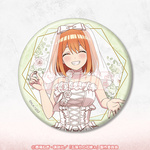 くじ引き堂「TVスペシャルアニメ『五等分の花嫁＊』メロいウェディングくじ」D賞：缶バッジ 中野四葉