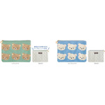 リラックマ「BASIC RILAKKUMA」第7弾・KNIT SELECTION　「ニットフラットポーチ」全2種