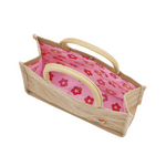 ジュートランチバッグ　日焼け