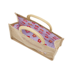 ジュートランチバッグ　日焼け