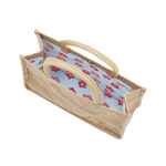 ジュートランチバッグ　日焼け