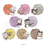 ステッカーセット ミニキャラver.(8枚入り)　全1種販売価格：1,100円(税込)サイズ：約W60×H50mm程度素材：紙、PP