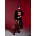 TW Oversized Knit Tops／7Dormitories Maxi Skirt／Scarabia Image Belt（C）Disney