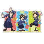 「『映像研には手を出すな！』アクリルスタンド 描き起こしSD」（C）2020 大童澄瞳・小学館／「映像研」製作委員会
