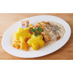 「マクロスΔ × Chugai Grace Cafe」カナメ グリルチキン 白ワインクリームソース（C）2015 BIGWEST