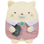 D賞：社会のねこ先生ぬいぐるみ・1回650円（税込）（C）2021 San-X Co., Ltd. All Rights Reserved.