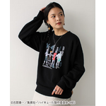 「GeeRA限定【ハイキュー‼】プリントスウェット」集合柄ブラック（C）古舘春一／集英社・「ハイキュー!!」製作委員会・MBS