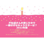 [戸松遥さんが演じた中で一番好きなキャラクターは？ 2022年版]TOP５