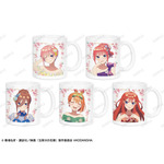 「描き下ろしイラスト 桜ドレスver. マグカップ（全5種）」各1,650円（税込）（C）春場ねぎ・講談社／映画「五等分の花嫁」製作委員会（C）KODANSHA
