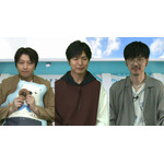 （左から）小野大輔、神谷浩史、櫻井孝宏（C）ヒガアロハ／しろくまカフェ製作委員会 2012
