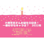 [大塚芳忠さんが演じた中で一番好きなキャラクターは？ 2022年版]TOP５