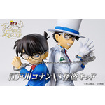 小学館 × バンダイのジオラマフィギュア「『名探偵コナン』DETECTIVE VOICE FIGURE 江戸川コナン vs 怪盗キッド」（C）青山剛昌／小学館