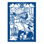 和紙風クリアファイル ［「天空の城ラピュタ」モチーフ(裏デザイン)］495円(税込)（C）RENGAYA （C）Studio Ghibli