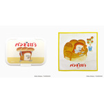 『パンどろぼう』(左)ビタット メインアート(右)ミニタオル いとしのパン（C）Keiko Shibata／KADOKAWA