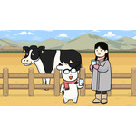 『百姓貴族』1頭目「牛乳」先行場面カット（C）荒川弘・新書館／『百姓貴族』製作委員会