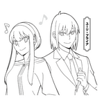 『SPY×FAMILY』マクドナルド ハッピーセット ぬりえ（C）遠藤達哉／集英社・SPY×FAMILY 製作委員会