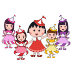 キャラクター画像(左から)佐々木彩夏、百田夏菜子、まる子、玉井詩織、高城れに