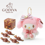 「マスコットホルダー＆GODIVA 2024（全4種）」マイメロディ 各4,950円（税込）（C）2023 SANRIO CO.,LTD. 　著作（株）サンリオ