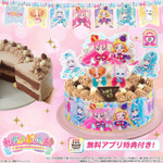 『わんだふるぷりきゅあ！』キャラデコパーティーケーキ わんだふるぷりきゅあ！ （チョコクリーム）（5号サイズ）（C）ABC-A・東映アニメーション