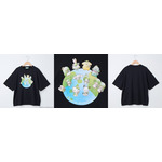 サンリオグリーン地球Ｔシャツ（C） 2024 SANRIO CO ., LTD. APPROVAL NO. L651529