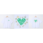 サンリオグリーンハート発泡Ｔシャツ（C） 2024 SANRIO CO ., LTD. APPROVAL NO. L651529