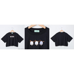 サンリオグリーン短丈刺繡Ｔシャツ（C） 2024 SANRIO CO ., LTD. APPROVAL NO. L651529