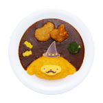 PUROHALLOWEEN メニュー「よくばりマジック♪ダブルトッピングカレー ～エビカツ＆唐揚げ～」（C）2024 SANRIO CO., LTD. TOKYO, JAPAN 　著作 株式会社サンリオ