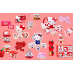 「Hello Kitty展–わたしが変わるとキティも変わる–」グッズ壁イメージ（C）2024 SANRIO CO., LTD. APPROVAL NO. SP650123