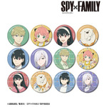TVアニメ『SPY×FAMILY』「描き下ろし ホリデーパーティーver. トレーディンググリッター缶バッジ」（C）遠藤達哉／集英社・SPY×FAMILY製作委員会