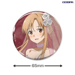 TVアニメ『ソードアート・オンライン』「描き下ろし アスナ 65mm缶バッジ ウェディングドレスVer.」（C）2020 川原 礫/KADOKAWA/SAO-P Project